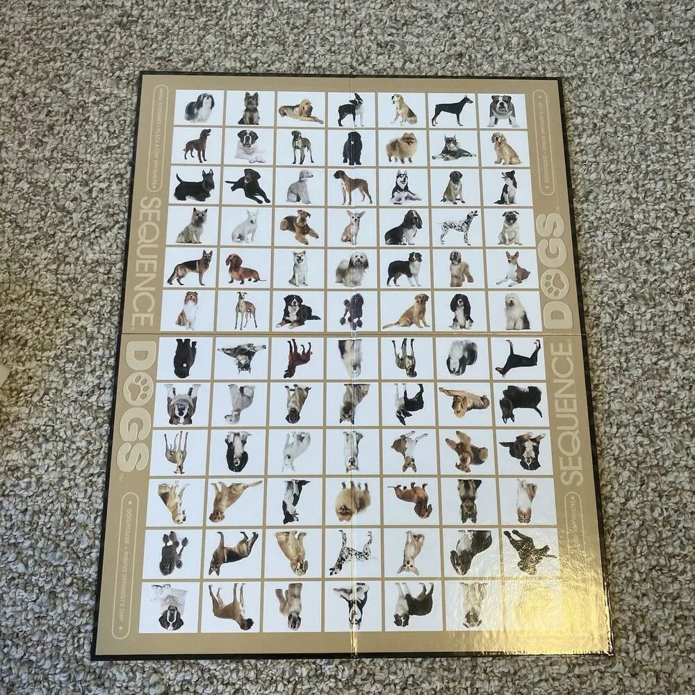 Sequence Dogs COMPLETE Jax 2013 Cards Board Game Family Kids Animals Pets Fun 7+
